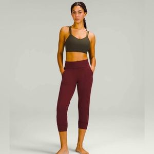 lululemon Align™ High-Rise Jogger Cropped Size 2 Women Red Merlot